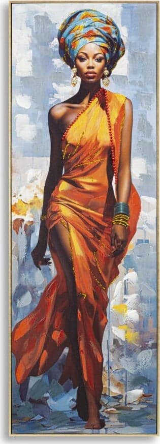Dipinto-Su-Tela-C/Cornice-Daphne--B--Cm-52X4,5X152