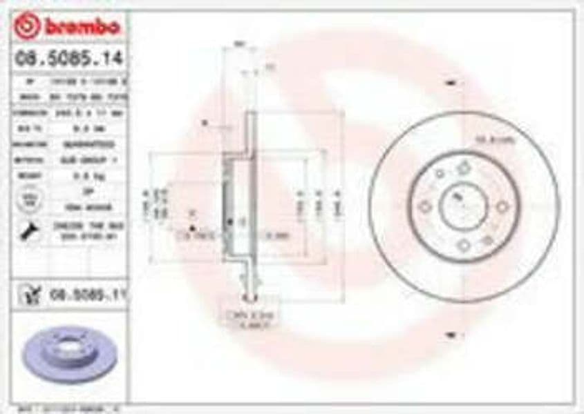 Dischi freno fiat punto 55 1993 anteriore Brembo in Dischi freni Givad Ricambi Auto - Milazzo, commercioVirtuoso.it