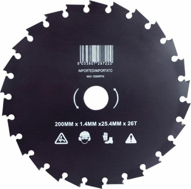 Disco per decespugliatore 26 denti larghezza 200mm in Motofalce e decespugliatori GardenStore - Novellara, commercioVirtuoso.it