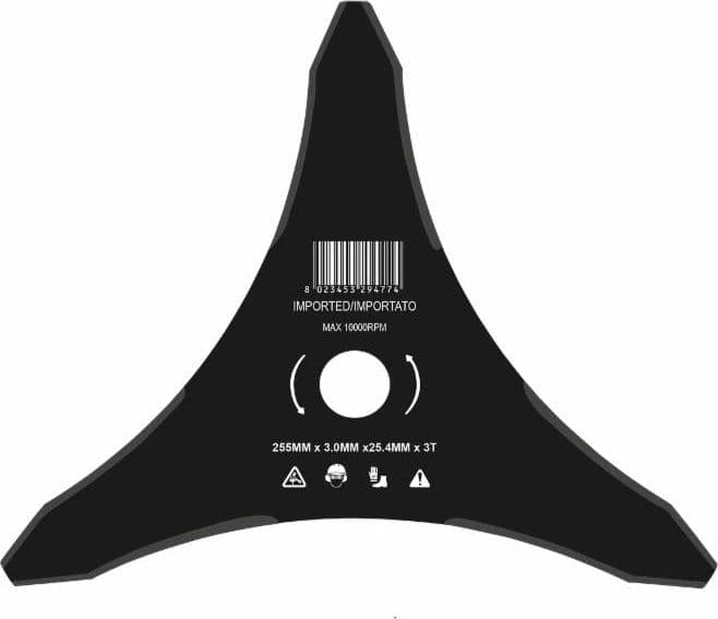 Disco di ricambio Ama per decespugliatore a 3 denti con Ø esterno di 255mm in Accessori per decespugliatori GardenStore - Novellara, commercioVirtuoso.it