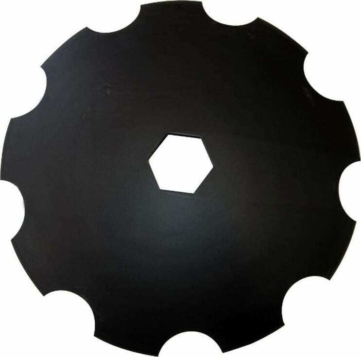 Disco frangizolle dentato Ø 610mm sp. 6mm con foro esagonale da 67mm in Dischi di sgrossatura GardenStore - Novellara, commercioVirtuoso.it