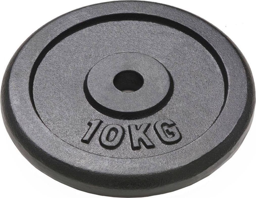 Disco-In-Ghisa-Per-Bilanciere-Manubri-Peso-Da-10kg-Foro-25-Mm-Gdc-Allenamento