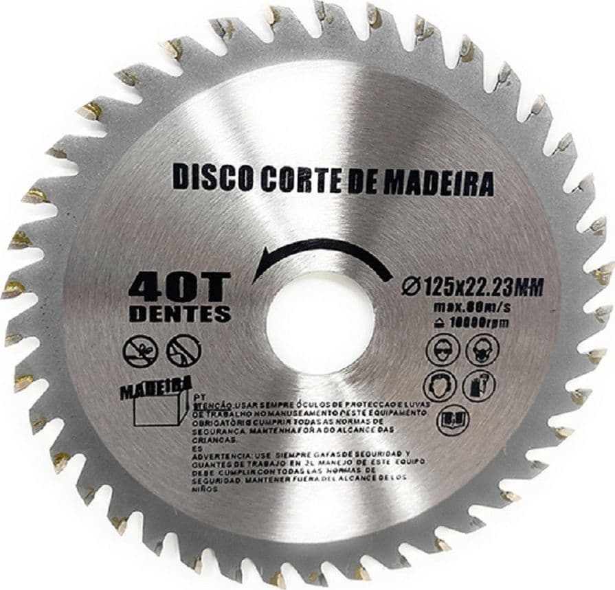 Disco Lama Per Tagli Legno 125 Mm Per Smerigliatrice 40 Denti Sega Circolare in Lame per seghe circolari Trade Shop italia - Napoli, commercioVirtuoso.it