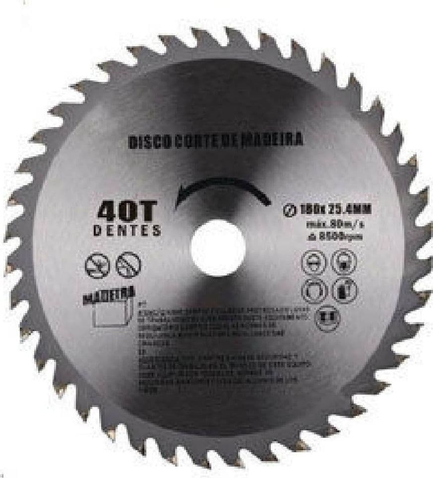 Disco-Taglio-Legno-Smerigliatrice-Angolare-Circolare-Sega-180x25.4-Mm-40-Denti