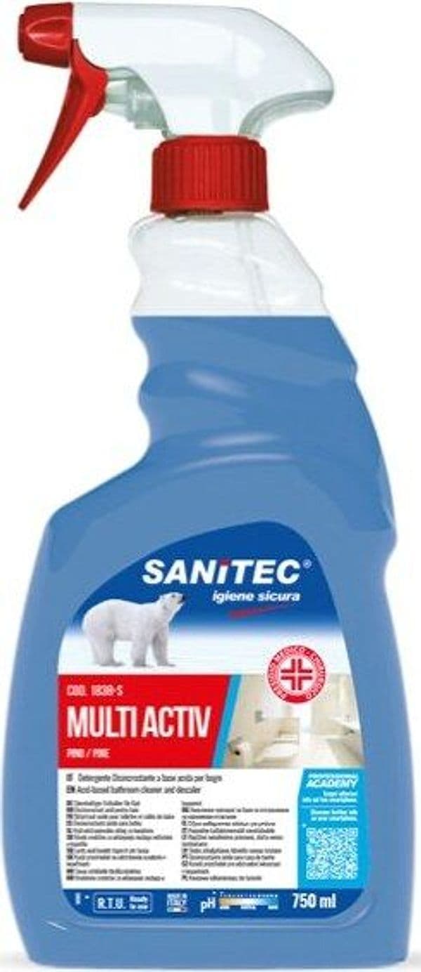 Disinfettante Multi Activ Bagno - trigger da 750 ml - Sanitec Casa e cucina/Detergenti e prodotti per la pulizia/Detergenti per la casa/Detergenti multiuso Eurocartuccia - Pavullo, Commerciovirtuoso.it