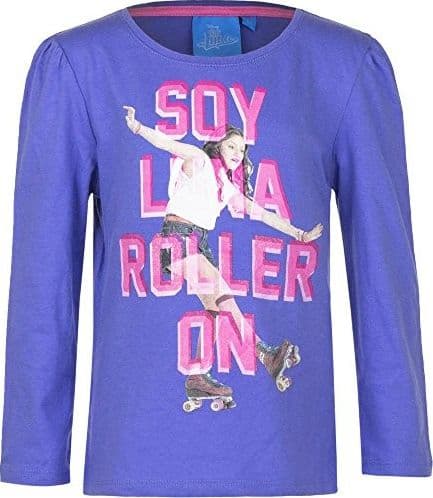 Disney - Maglia a Manica Lunga - Ragazza Purple 6 Anni