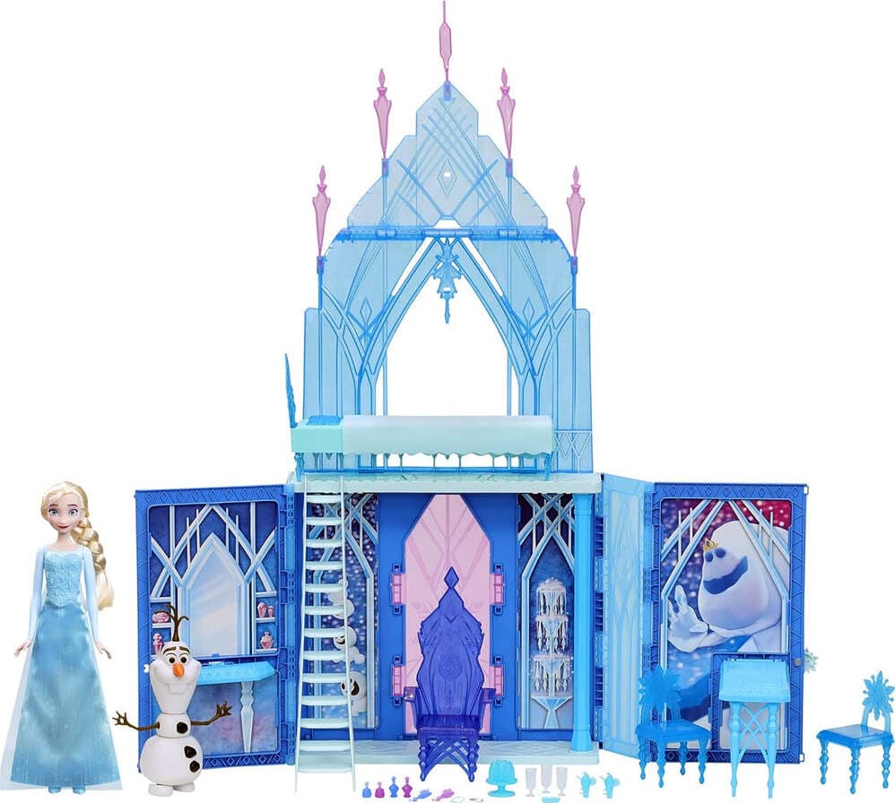 Disney-Frozen-Palazzo-di-Ghiaccio-di-Elsa-Richiudibile-Playset-Gioco-Richiudibile