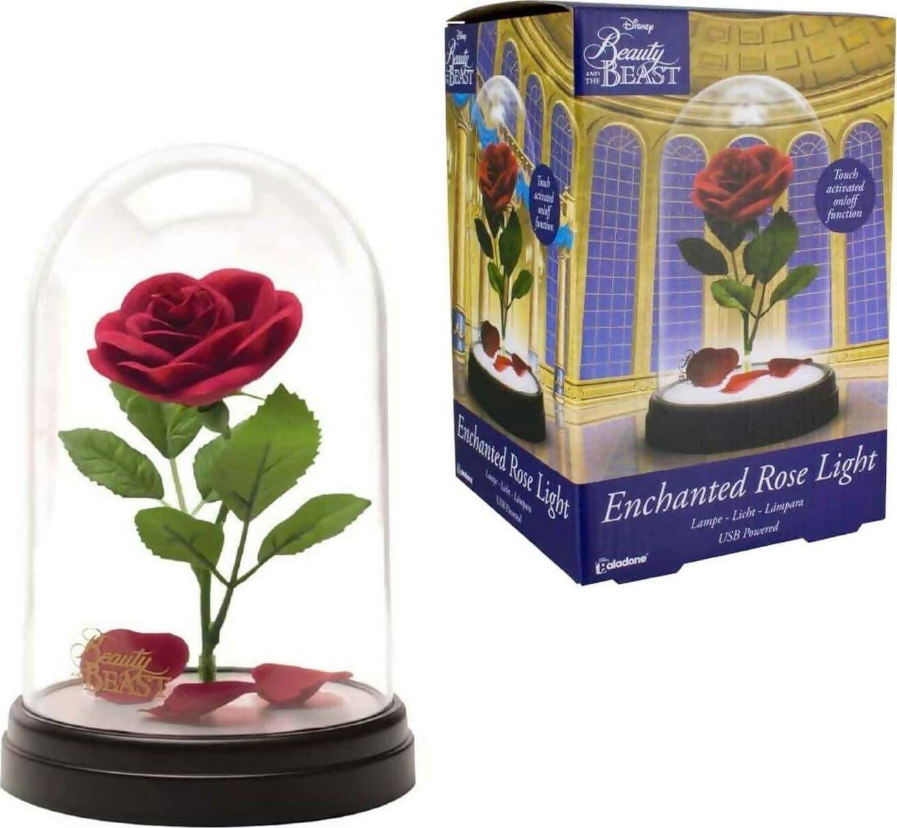 Disney La Bella E La Bestia Enchanted Rose Lampada Usb 20cm Rosa Incantata in Lampade da tavolo e abat-jour Cartoleria Deja Vu - Crotone, commercioVirtuoso.it