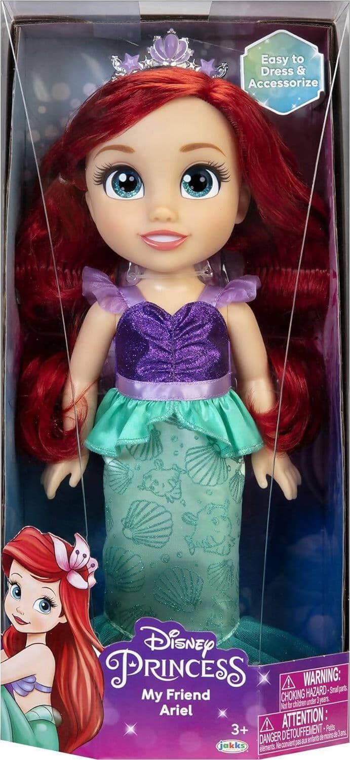 Disney Princess Bambola Principessa Ariel 38 Cm Con Bellissimi Occhi Scintillanti, Abito Scarpette E Tiara, Bambine Dai 3 Anni In Su in Bambole Fashion Cartoleria Deja Vu - Crotone, commercioVirtuoso.it