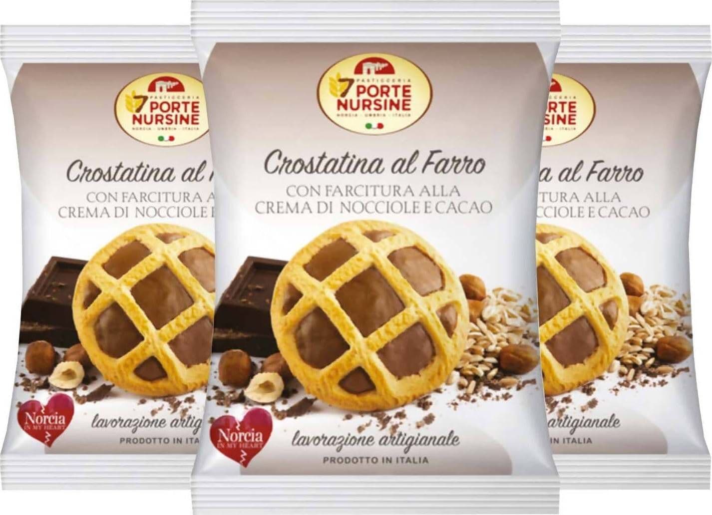 Dispensa Zaniboni 26x Crostatina Al Farro Farcita Crema Di Nocciole E Cacao 40 Gr Confezione 26 Pz Alimentari e cura della casa/Snack dolci e salati/Biscotti/Al cioccolato Franco Pausa Caffè - Albano Laziale, Commerciovirtuoso.it