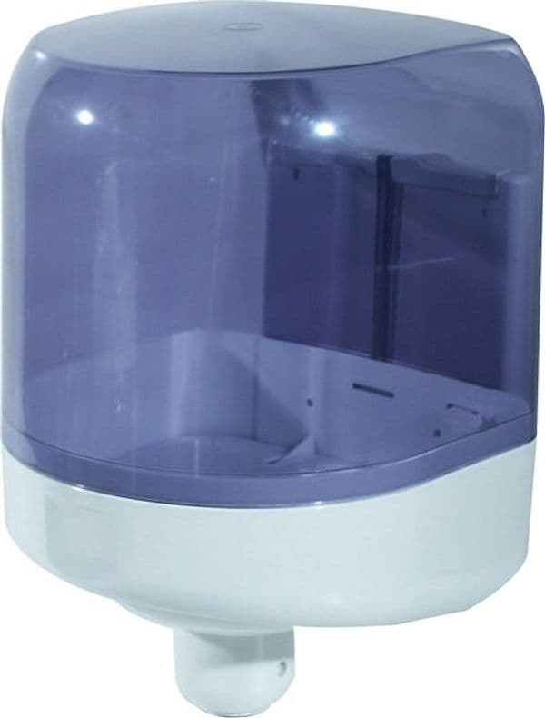 Dispenser asciugamani a spirale Prestige - formato Maxi - 25 6x27 5x33 5 cm - bianco-azzurro trasparente - Mar Plast Commercio Industria e Scienza/Forniture sanitarie e igieniche/Prodotti di carta/Asciugamani di carta Eurocartuccia - Pavullo, Commerciovirtuoso.it