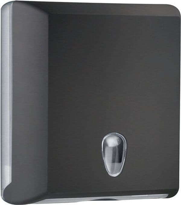 Dispenser asciugamani piegati Soft Touch - 29x10 5x30 5 cm - nero - Mar Plast Commercio Industria e Scienza/Forniture sanitarie e igieniche/Prodotti di carta/Asciugamani di carta Eurocartuccia - Pavullo, Commerciovirtuoso.it