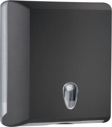 Dispenser asciugamani piegati Soft Touch - 29x10 5x30 5 cm - nero - Mar Plast Commercio Industria e Scienza/Forniture sanitarie e igieniche/Prodotti di carta/Asciugamani di carta Eurocartuccia - Pavullo, Commerciovirtuoso.it