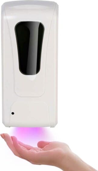 Dispenser automatico Gelly Plus - a riempimento - bianco - con luce UV - GBC Casa e cucina/Bagno/Accessori per il bagno/Dosatori e porta accessori/Dosatori per sapone liquido Eurocartuccia - Pavullo, Commerciovirtuoso.it