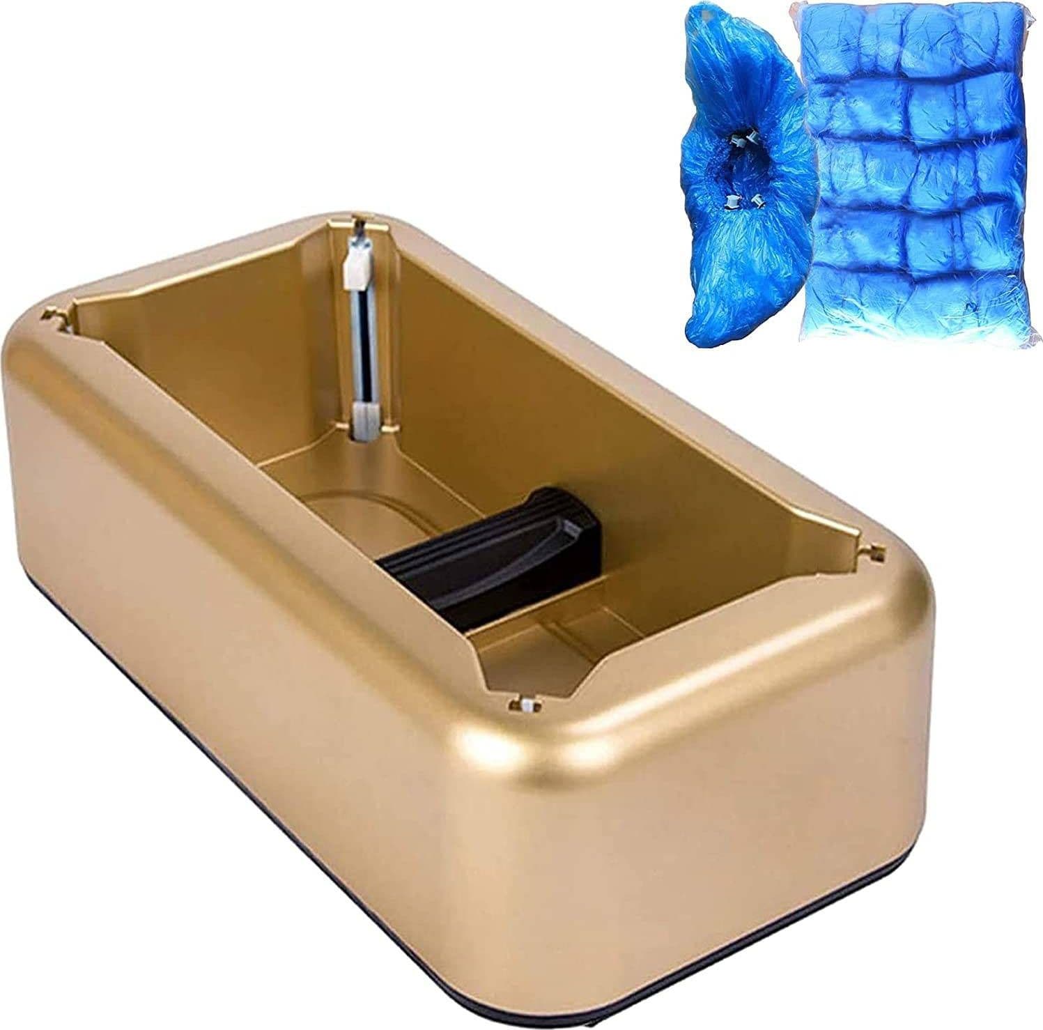 Dispenser-Distributore-Portatile-Automatico-Copriscarpe-Salva-Scarpe-Monouso