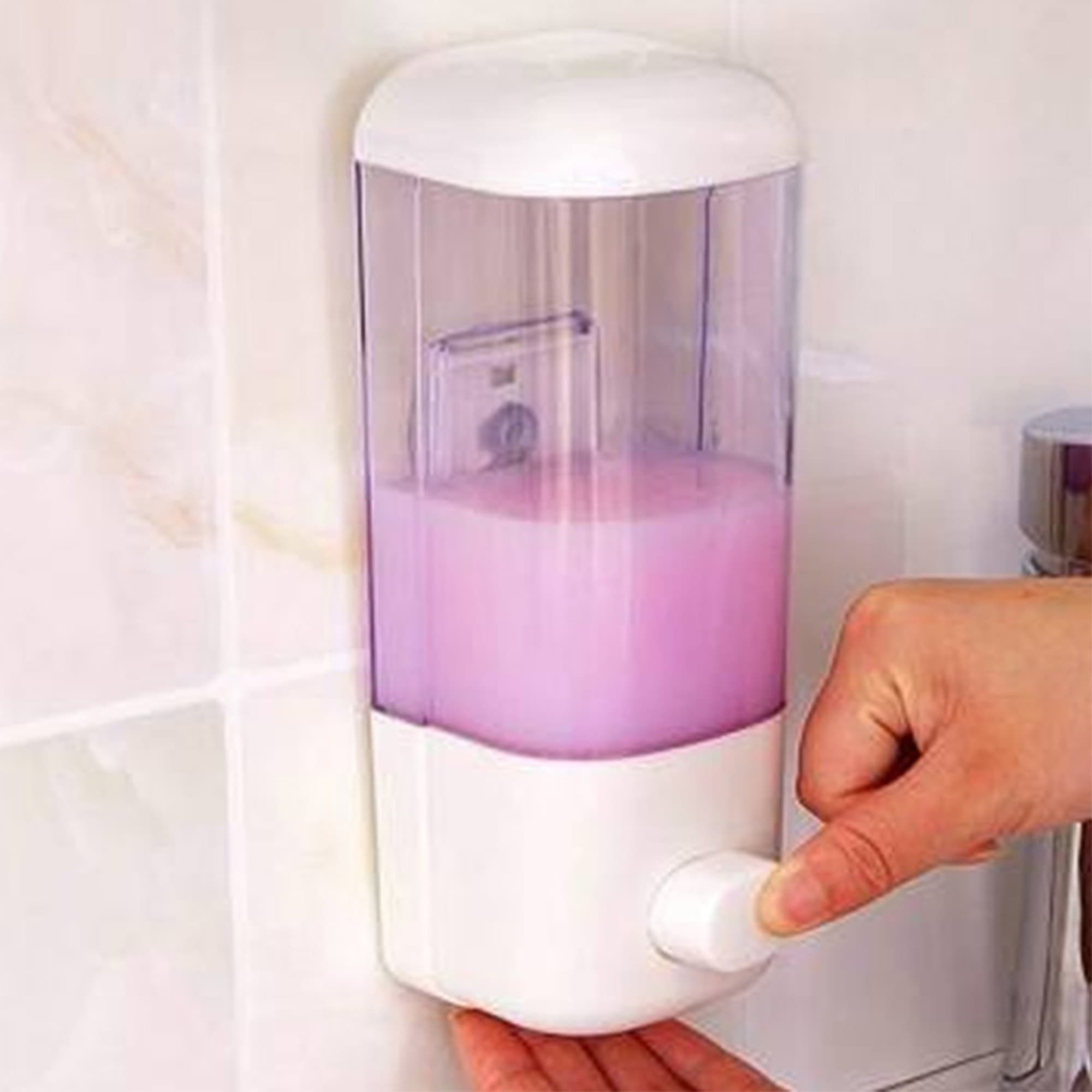 DISPENSER EROGATORE PER SAPONE LIQUIDO CONTENITORE A MURO CASA NEGOZIO 500 ML