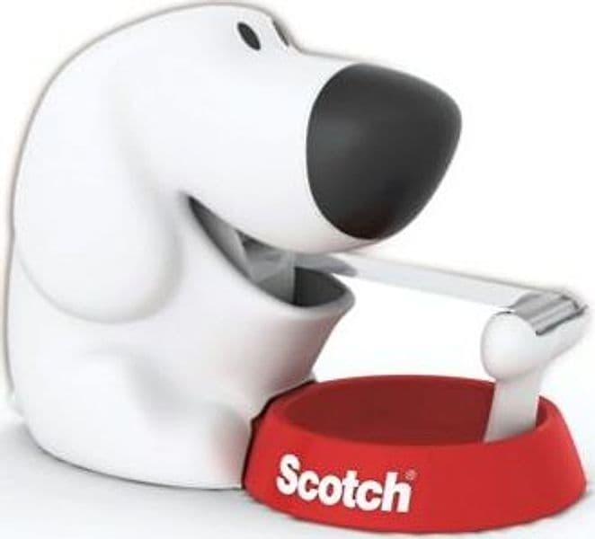 Dispenser Fido - 1 rotolo Scotch Magic 810 19 mm x 7 5 mt incluso - bianco nero - Scotch Cancelleria e prodotti per ufficio/Archivio ufficio e accessori per scrivania/Accessori da scrivania e archiviazione/Portaoggetti e portablocchi da scrivania/Dispenser per nastro adesivo Eurocartuccia - Pavullo, Commerciovirtuoso.it