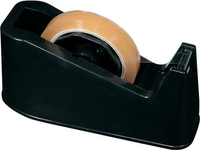 Dispenser per nastro adesivo - 33-66 m - nero - Lebez Cancelleria e prodotti per ufficio/Archivio ufficio e accessori per scrivania/Accessori da scrivania e archiviazione/Portaoggetti e portablocchi da scrivania/Dispenser per nastro adesivo Eurocartuccia - Pavullo, Commerciovirtuoso.it