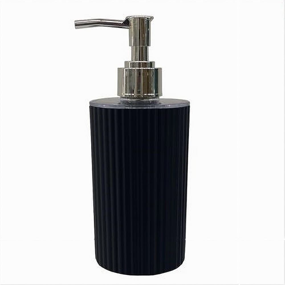 DISPENSER PER SAPONE LIQUIDO LAVANDINO GRIGIO SCURO RIGATO ARREDO DA BAGNO 79169 in Dosatori per sapone liquido Trade Shop italia - Napoli, commercioVirtuoso.it
