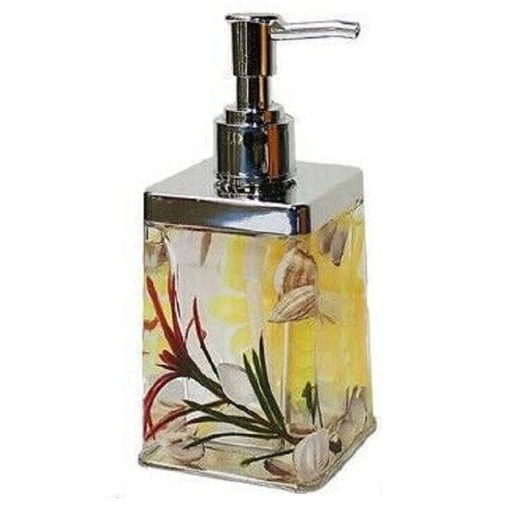 Dispenser-Porta-Sapone-Liquido-Fantasia-Acqua-Conchiglie-Bagno-Accessorio-52377