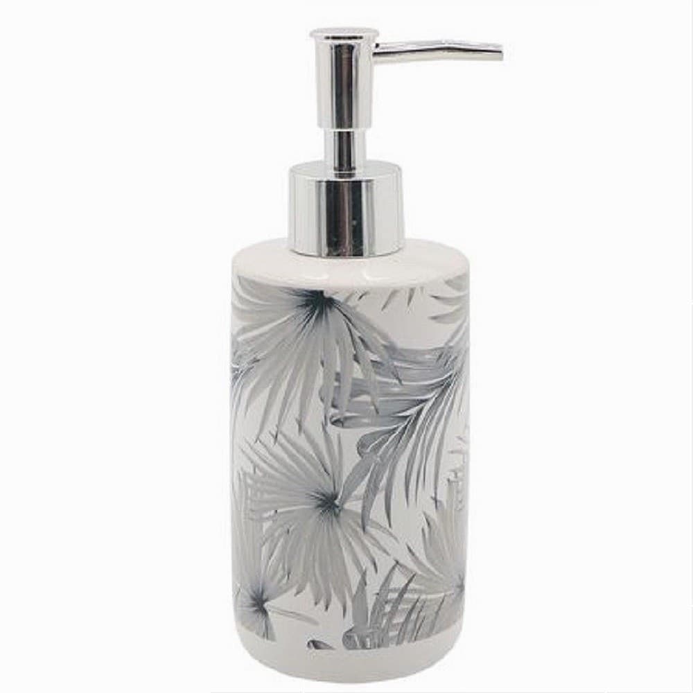Dispenser Portasapone Liquido Stampa Tropicale Per Arredo Accessorio Bagno 87063 Casa e cucina/Bagno/Accessori per il bagno/Dosatori e porta accessori/Dosatori per sapone liquido Trade Shop italia - Napoli, Commerciovirtuoso.it