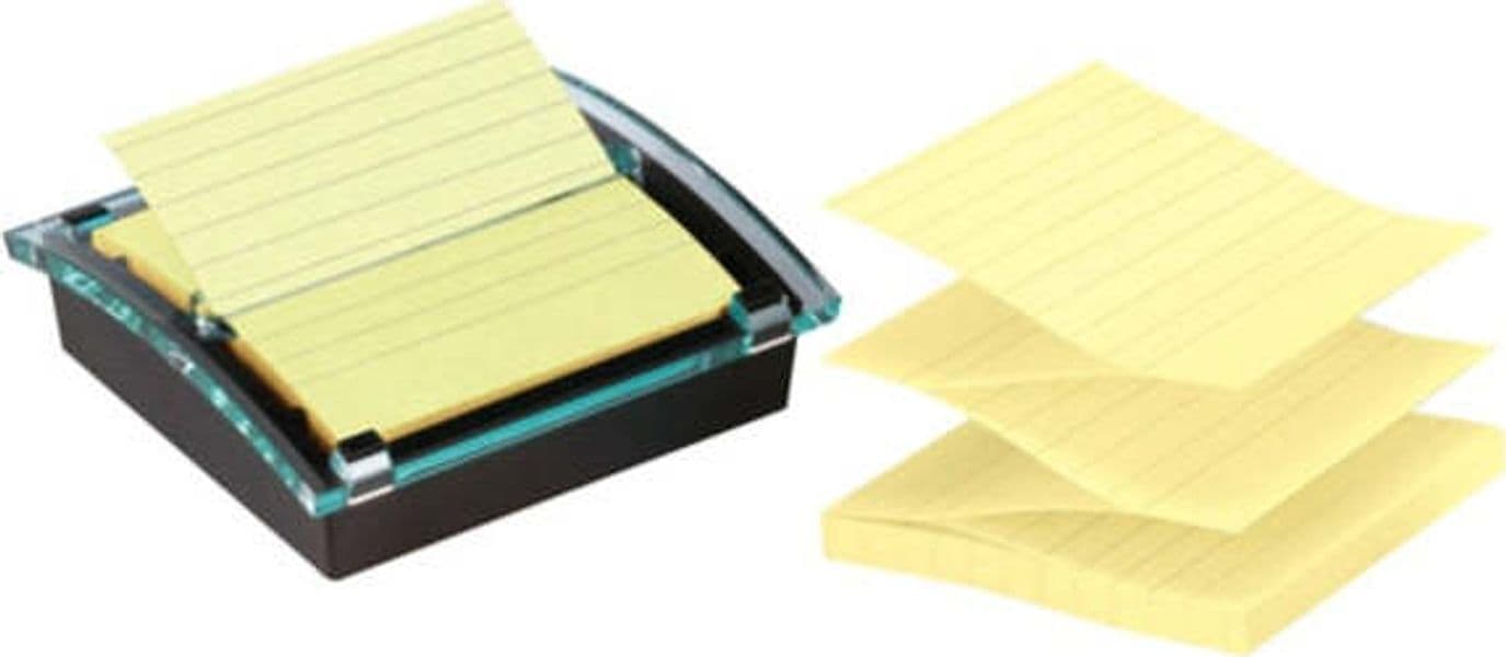 Dispenser Post it Super Sticky - DS440-SSCYL - a righe - 101 x 101 mm - giallo Canary - 90 fogli - Post it Cancelleria e prodotti per ufficio/Carta blocchi e quaderni/Blocchi appunti taccuini e diari/Blocchetti memo adesivi Eurocartuccia - Pavullo, Commerciovirtuoso.it