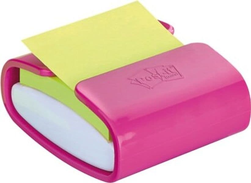 Dispenser Pro fucsia + 1 Post it Super Sticky Z Notes fuxia - PRO-C-1SSCY-EU - 76 x 76 mm - Post it Cancelleria e prodotti per ufficio/Carta blocchi e quaderni/Blocchi appunti taccuini e diari/Blocchetti memo adesivi Eurocartuccia - Pavullo, Commerciovirtuoso.it