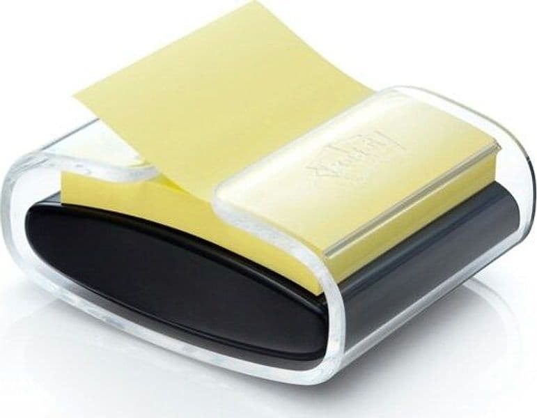 Dispenser Pro nero + 1 Post it Super Sticky Z Notes - PRO-B-1SSCY-R330 - 76 x 76 mm - giallo Canary - Post it Cancelleria e prodotti per ufficio/Carta blocchi e quaderni/Blocchi appunti taccuini e diari/Blocchetti memo adesivi Eurocartuccia - Pavullo, Commerciovirtuoso.it