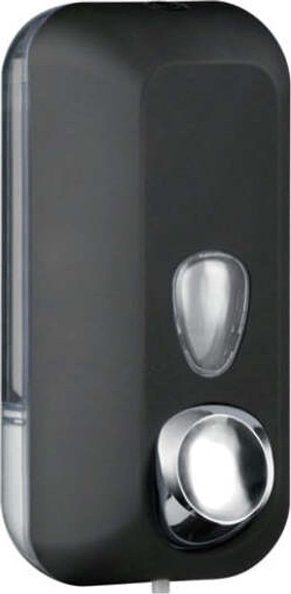 Dispenser Soft Touch per sapone liquido - 10 2x9x21 6 cm - capacitA' 0 55 L - nero - Mar Plast Casa e cucina/Bagno/Accessori per il bagno/Dosatori e porta accessori/Dosatori per sapone liquido Eurocartuccia - Pavullo, Commerciovirtuoso.it