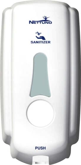 Dispenser T-Small per sapone (ricariche TS800) - capacitA' 1 L - bianco - Nettuno Casa e cucina/Bagno/Accessori per il bagno/Dosatori e porta accessori/Dosatori per sapone liquido Eurocartuccia - Pavullo, Commerciovirtuoso.it