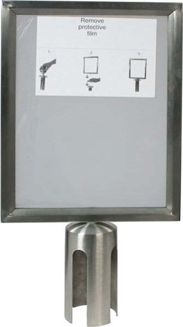 Display A4 per colonnine - Securit Fai da te/Sicurezza e protezione/Attrezzature per sicurezza sul lavoro/Apparecchiature anticaduta/Corde e cordoni di contenimento Eurocartuccia - Pavullo, Commerciovirtuoso.it