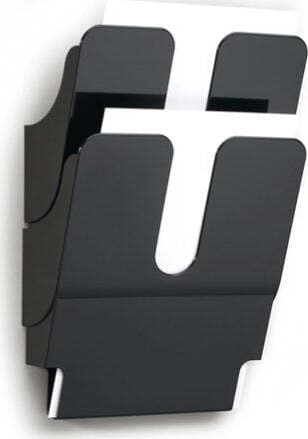 Display da parete Flexiplus - 2 tasche A4 - nero - Durable Cancelleria e prodotti per ufficio/Archivio ufficio e accessori per scrivania/Accessori da scrivania e archiviazione/Portabrochure Eurocartuccia - Pavullo, Commerciovirtuoso.it