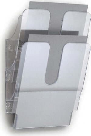 Display da parete Flexiplus - 2 tasche A4 - trasparente - Durable Cancelleria e prodotti per ufficio/Archivio ufficio e accessori per scrivania/Accessori da scrivania e archiviazione/Portabrochure Eurocartuccia - Pavullo, Commerciovirtuoso.it
