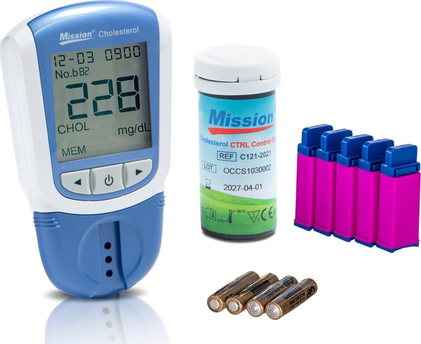 Dispositivo 3in1 per un’analisi completa dei lipidi del colesterolo Totale (CHOL), alta densità Lipoproteine (HDL) e Trigliceridi (TRIG) - EX DEMO NO CHIP copia