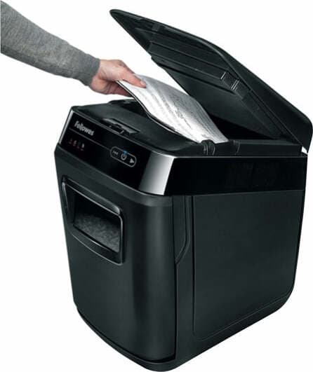 Distruggidocumenti AutoMax 200C - a frammenti - 32L - Fellowes Cancelleria e prodotti per ufficio/Elettronica per ufficio/Accessori/Accessori per distruggidocumenti Eurocartuccia - Pavullo, Commerciovirtuoso.it