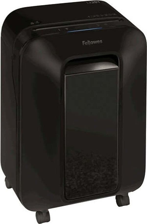 Distruggidocumenti LX-201 - a microframmenti - nero - Fellowes Cancelleria e prodotti per ufficio/Elettronica per ufficio/Accessori/Accessori per distruggidocumenti Eurocartuccia - Pavullo, Commerciovirtuoso.it