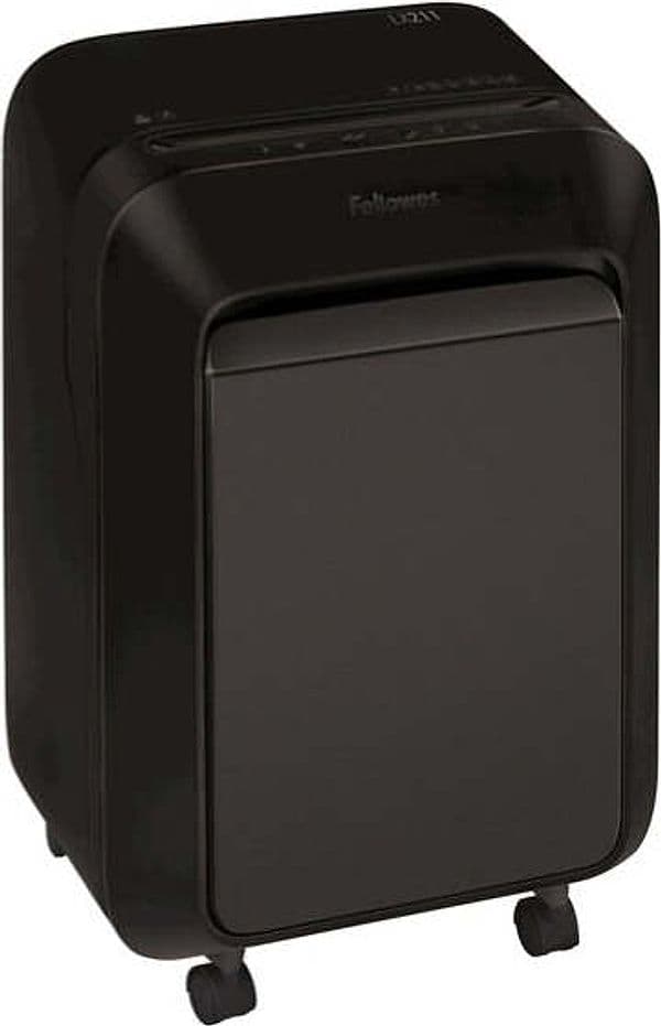 Distruggidocumenti LX-211 - a microframmenti - nero - Fellowes Cancelleria e prodotti per ufficio/Elettronica per ufficio/Accessori/Accessori per distruggidocumenti Eurocartuccia - Pavullo, Commerciovirtuoso.it