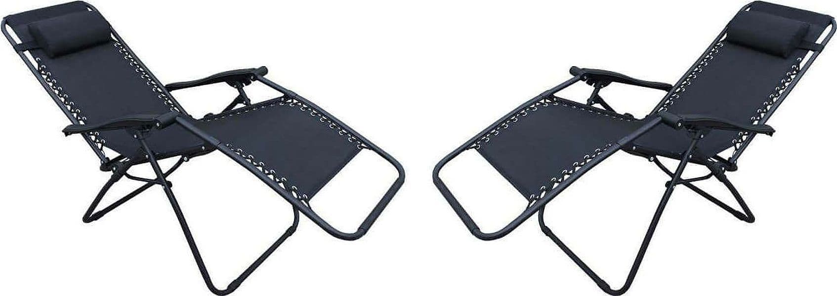 DIVES---set-di-2-sdraio-mare-prendisole-pieghevole-Nero-Milani-Home