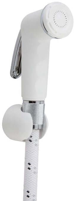 Doccetta Bidet Bianca Set Doccia Per Bidet Bianca Getto Fisso Con Pulsante Cromo Start And Stop Attacco ½” M Serie Moon Pulsante Cromo Arca Concept in Rubinetti per bidet Arca Concept - Brescia, commercioVirtuoso.it