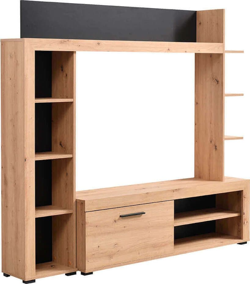 DODO---parete-attrezzata-moderna-colore-rovere-cm-172,5-x-33-x-157,5-h-Rovere-Chiaro-Milani-Home