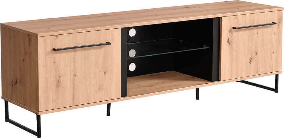 DODO---porta-tv-moderno-colore-rovere-con-2-ante-cm-170,5-x-42-x-54-h-Rovere-Chiaro-Milani-Home