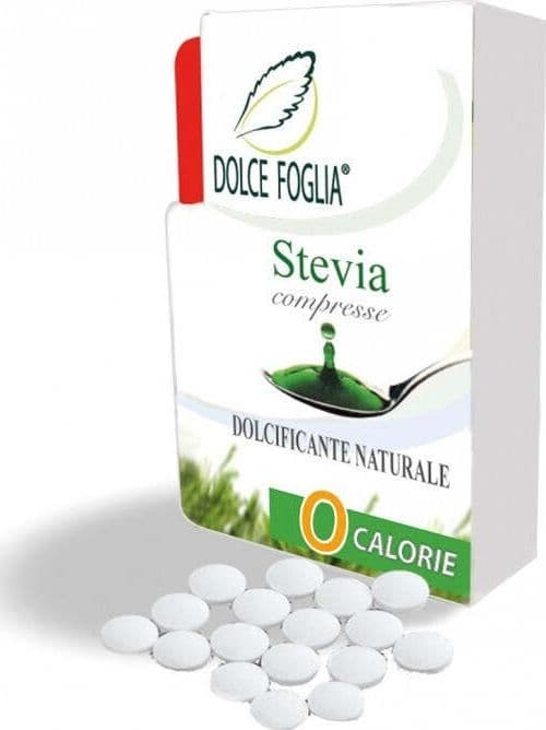 DOLCE-FOGLIA-STEVIA-DOLCIFICANTE-100-compresse-Natur-Farma