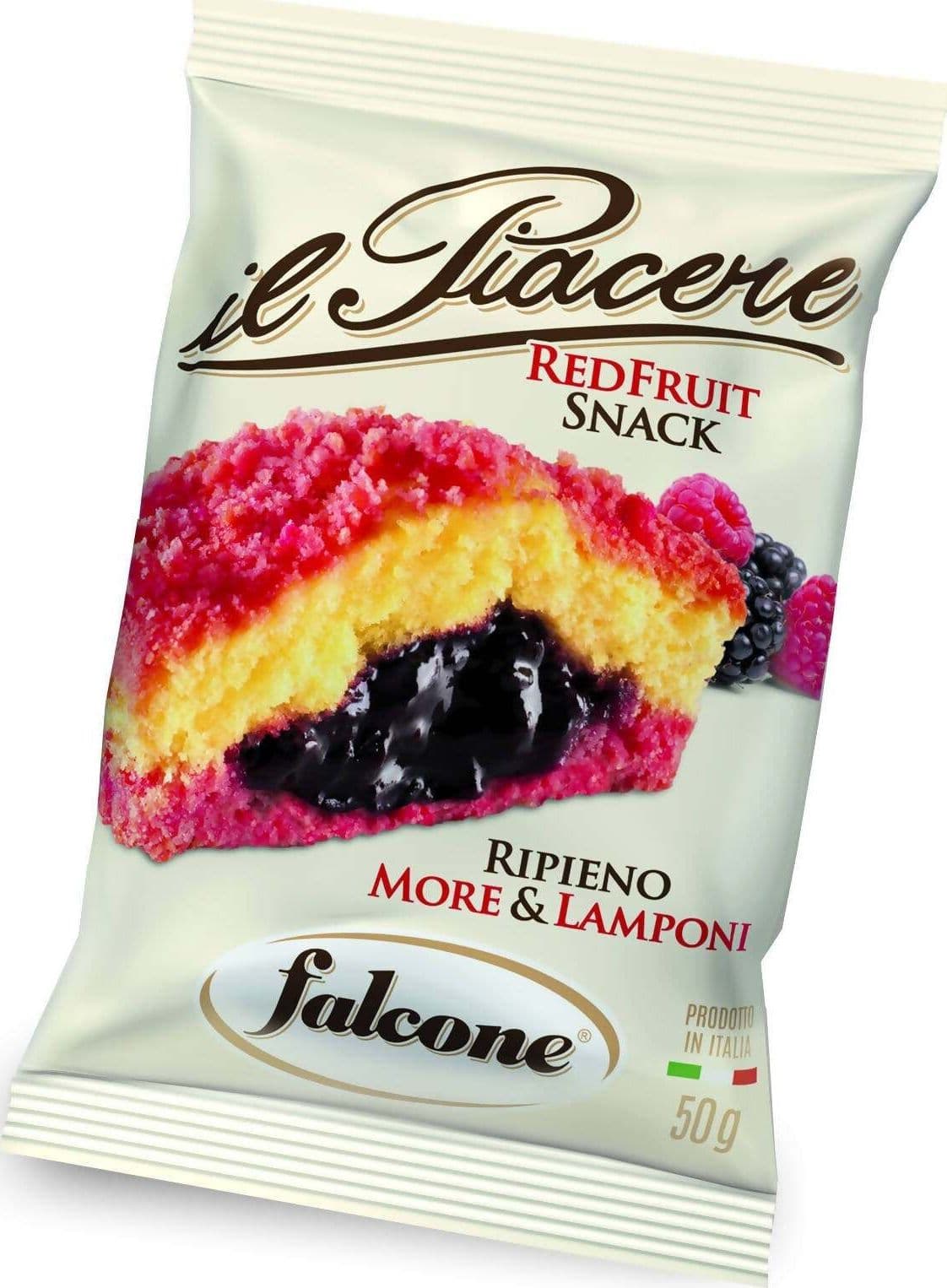 Dolciaria Falcone 36x Snack Il Piacere Red Fruit Dolciaria Falcone Merendina 50gr Ripiena Di More E Lamponi Merendina Snack Ai Frutti Di Bosco Confezione Da 36 Pz Alimentari e cura della casa/Snack dolci e salati/Biscotti/Alla frutta Franco Pausa Caffè - Albano Laziale, Commerciovirtuoso.it