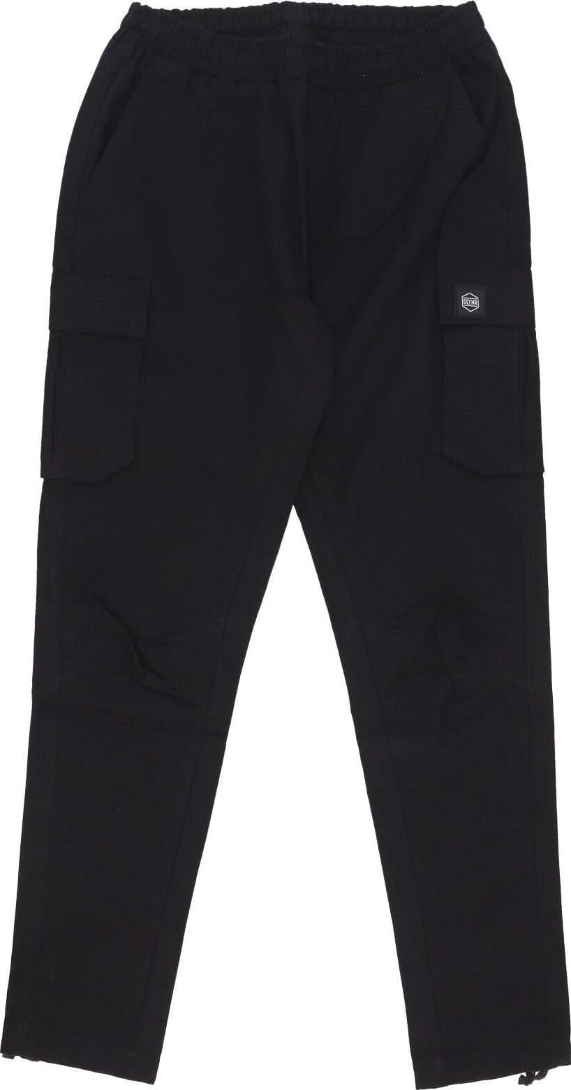 DOLLY-NOIRE-Pantalone-Lungo-Uomo-Cotton-Ripstop-Laced-Easy-Cargo-Black-da-uomo