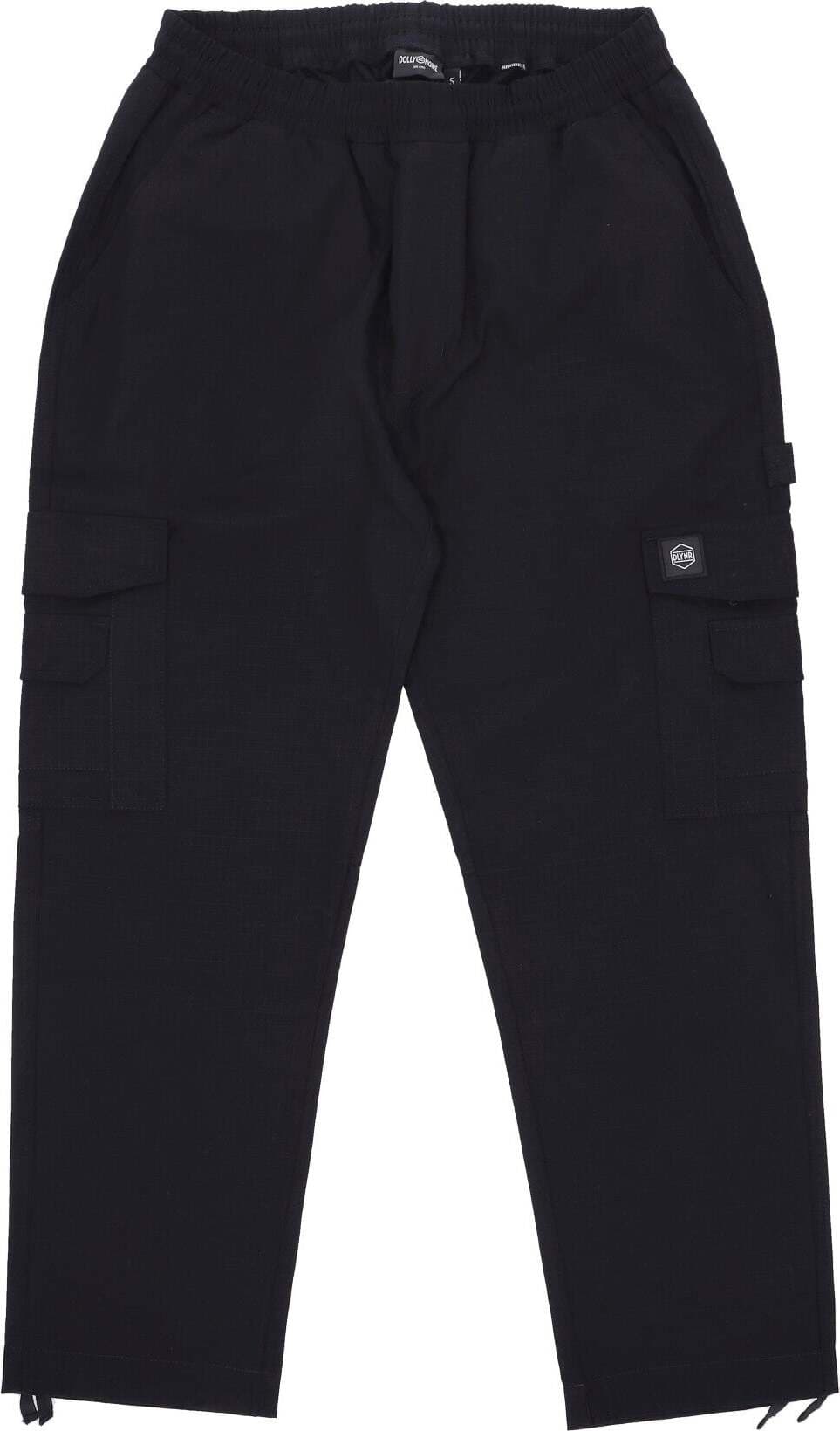 DOLLY-NOIRE-Pantalone-Lungo-Uomo-Lanced-Classic-Baggy-Cargo-Black-da-uomo