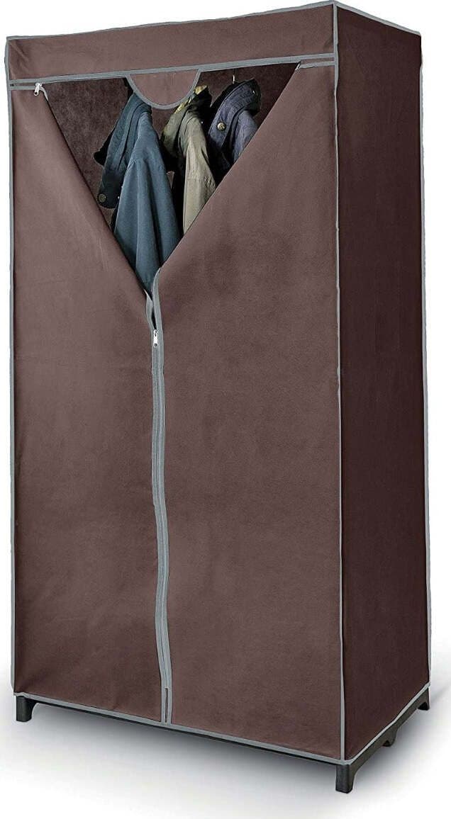 DOMOPAK---ARMADIO-APPENDIABITI-IN-TNT-75x50x145-CM-MARRONE