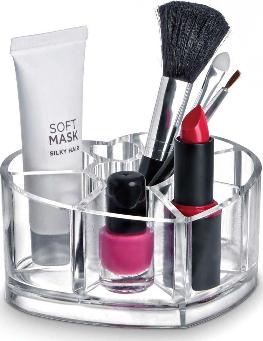 DOMOPAK - MAKE-UP ORGANIZER CUORE 11.5X9.3XH6CM