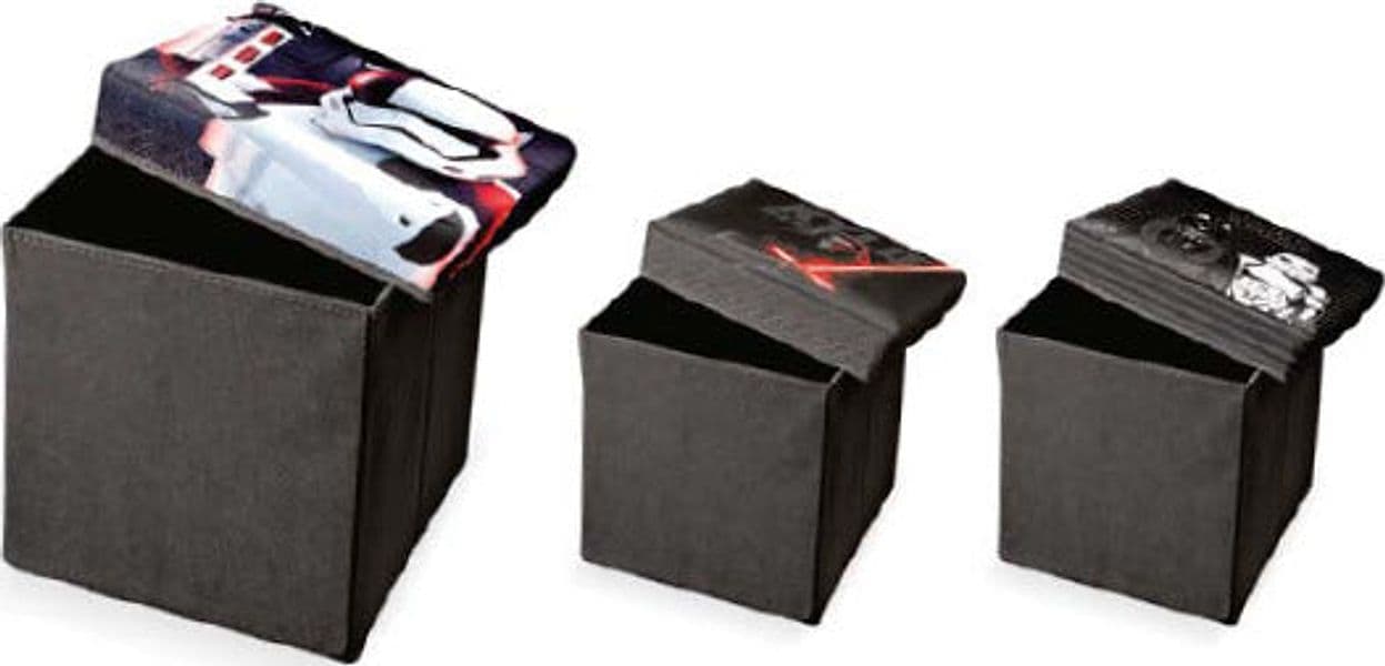 DOMOPAK - PUFF CONTENITORE SMALL OTTOMAN STAR WARS VARI DECORI 30x30x30 cm