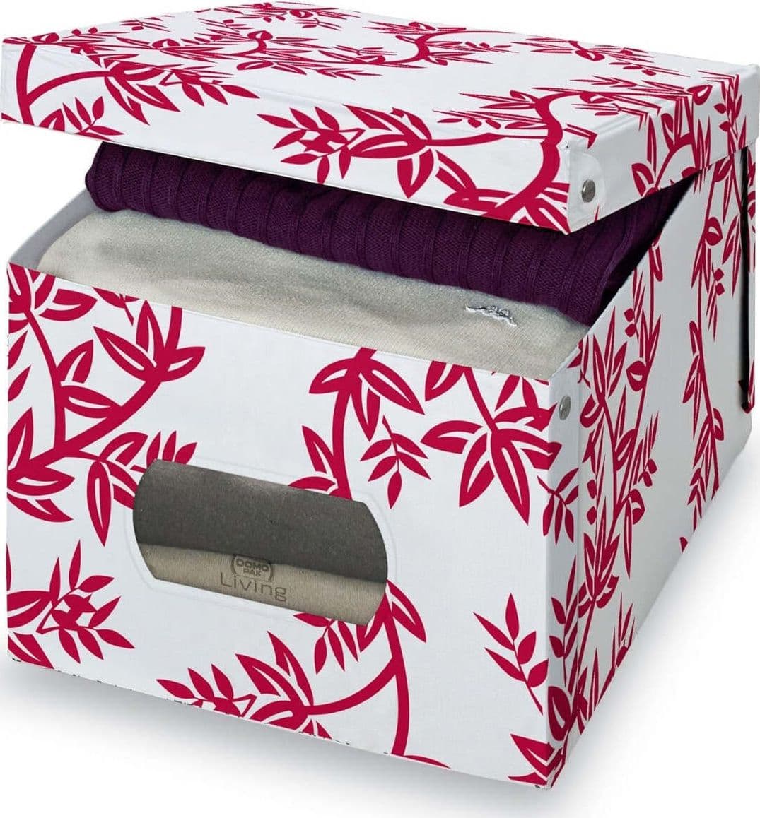 DOMOPAK---SCATOLA-GUARDAROBA-FLAIR-42X50X31CM-X-LARGE-COLORE-ROSSO