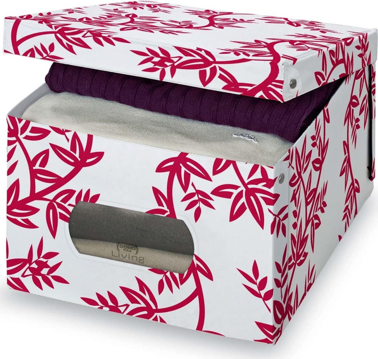 DOMOPAK---SCATOLA-PER-GUARDAROBA-FLAIR-39X50X24CM-LARGE-COLORE-ROSSO